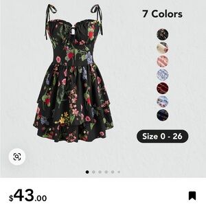 Cider Pink and Red Ruffled Tiered Sundress